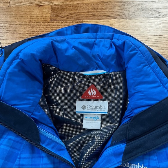 Columbia Womens Whirlibird Interchange Jacket (Harbor Blue Plaid) - Picture 7 of 7